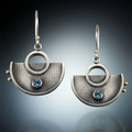 Crescent Silver Earrings