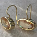 Orange Stone Earrings