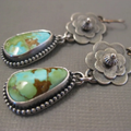 Old Turquoise Stone Earrings