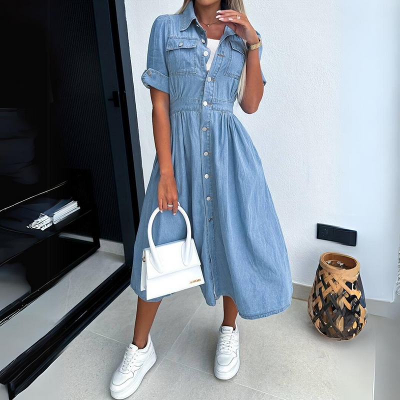 LM | Elegant vintage summer midi dress