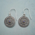 Silver Mandala Earrings