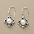 Lotus Pearl Earrings