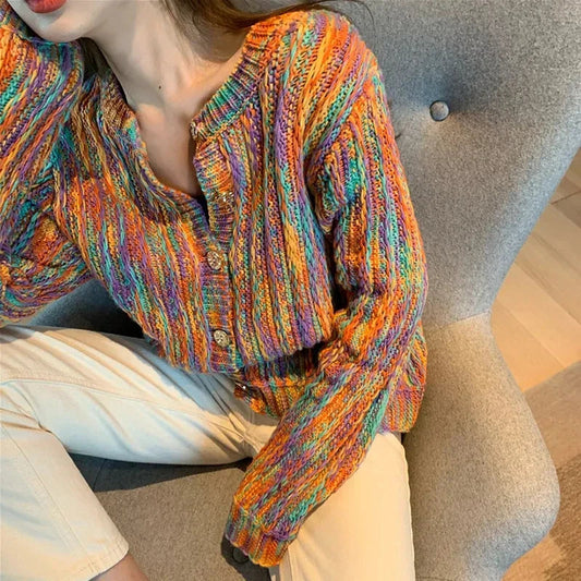 Flavia® | Knitted sweater in bright colors