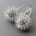Silver Blossom Earrings