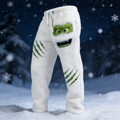 Men's Ice Monster & Scratch Cozy Plush Sweatpants artswardrobe