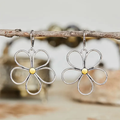 Flower Silver Earrings
