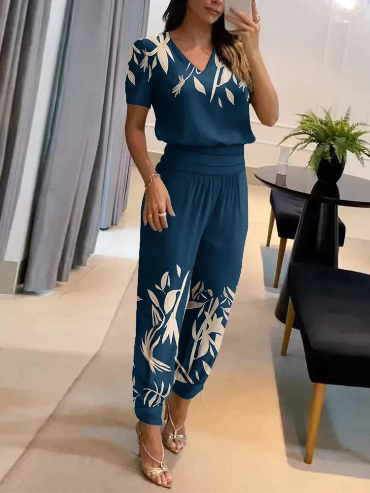 Blau mit Muster 2