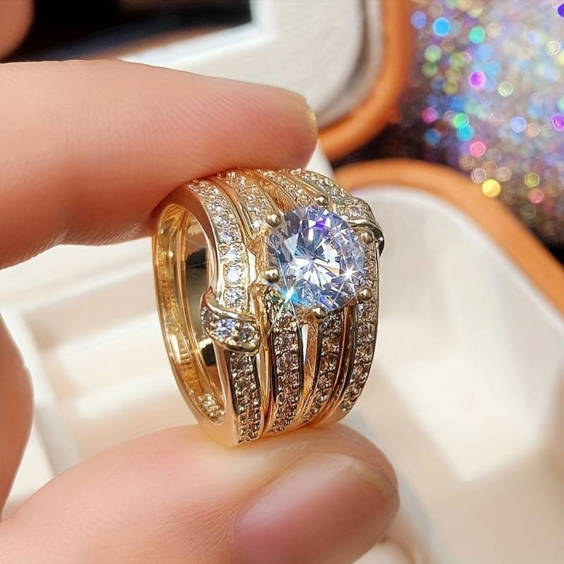 Sparkling Golden Rings