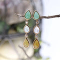 Nature Stone Dangling Earrings