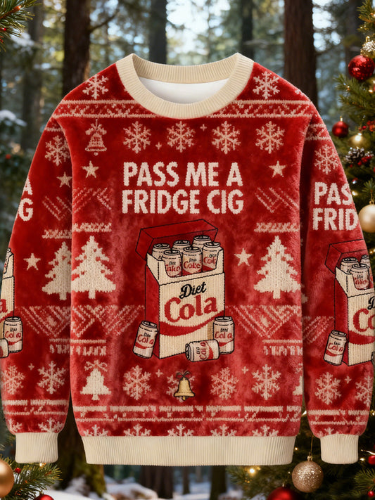 Comstylish Cigarette Pack Cigarette Christmas Ugly Sweatshirt