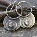 Moonstone Crescent Earrings