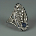 Silver Oval Bright Ring