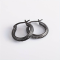 Dark Silver Earrings