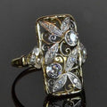 Rectangular Zirconia Hollow Ring