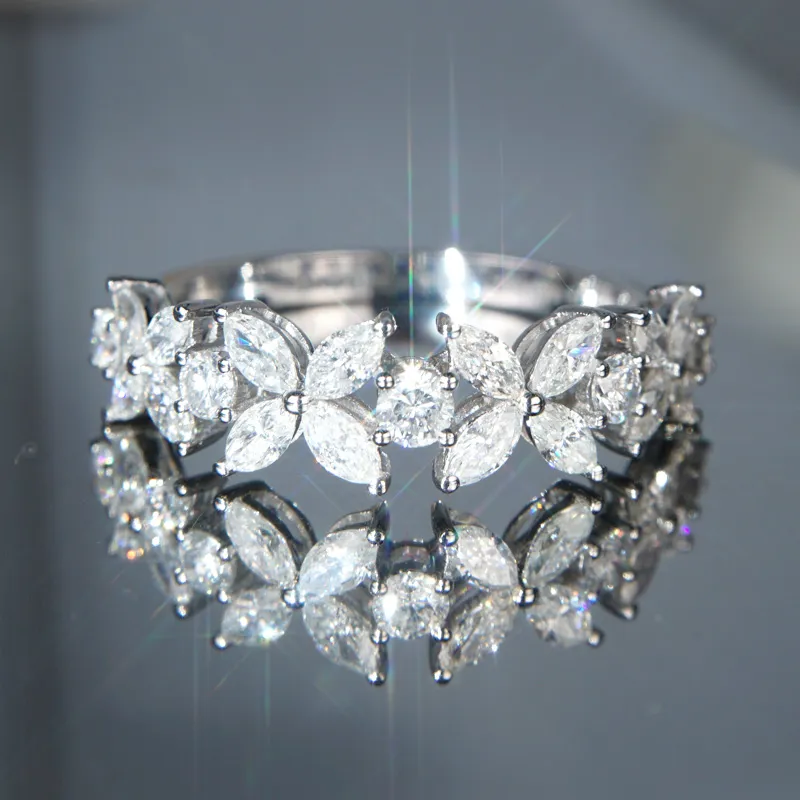 Crystal Flower Ring