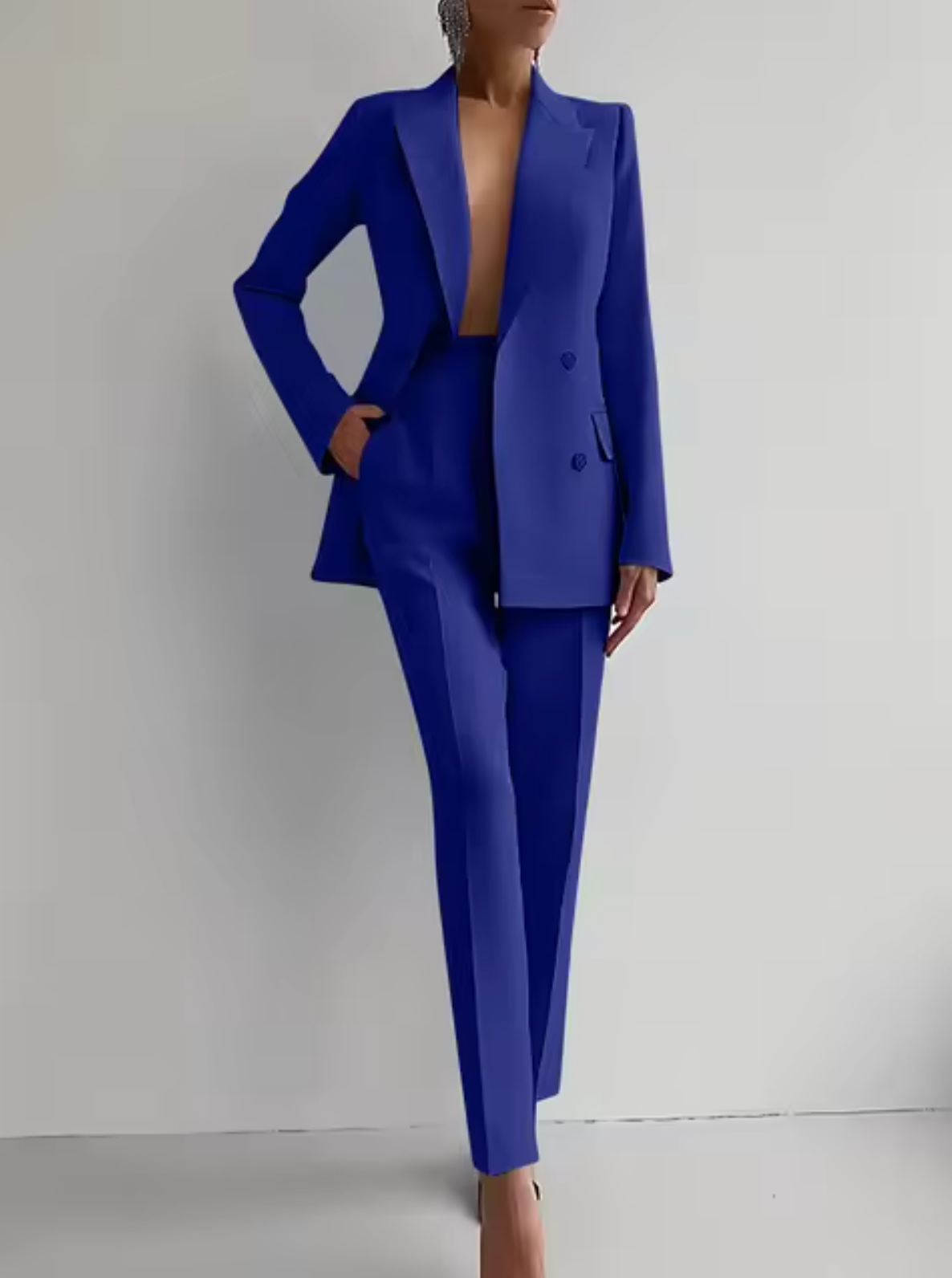 LM | Set of blazer and pleated trousers