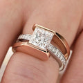 Zirconia Square Ring