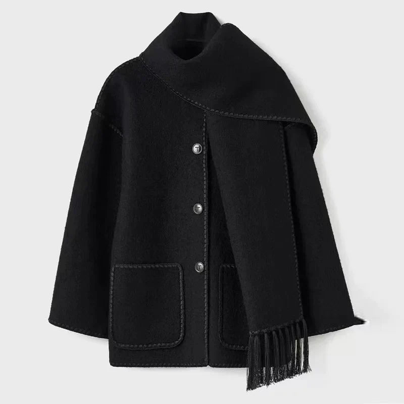 LM | Timeless tassel coat for women