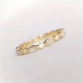 White Opal Zirconia Ring