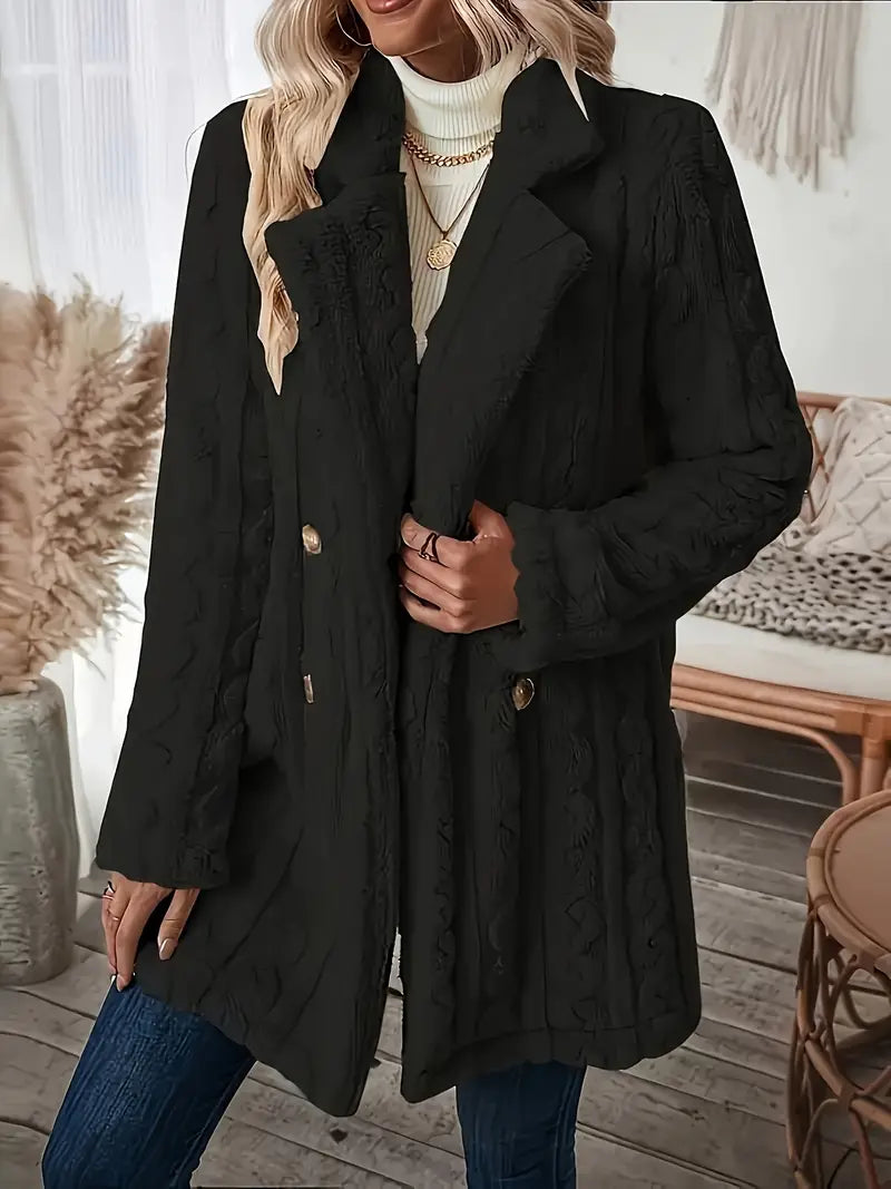 LM | Soft, single-colored, long-sleeved thermal jacket