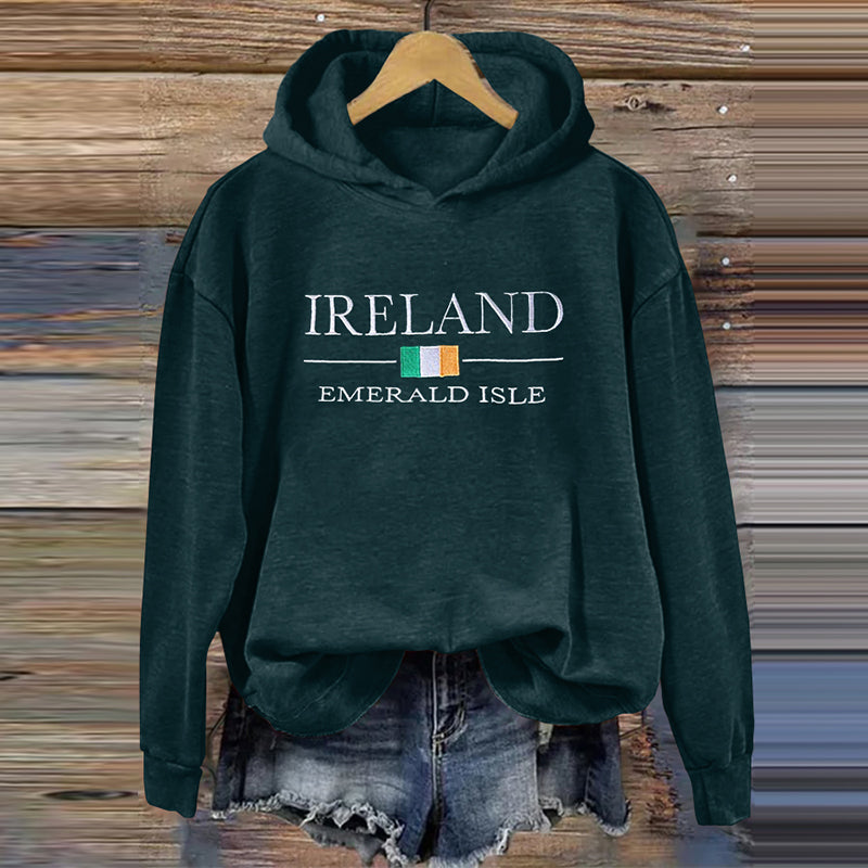 Comstylish Vintage Ireland Art Patterns Casual Hoodie
