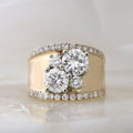 Golden Bright Zirconia Ring