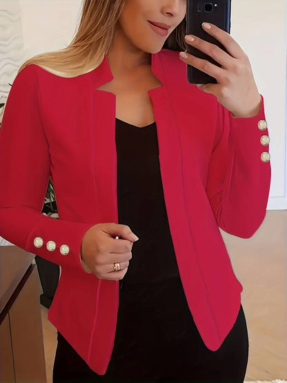 LM | casual blazer with long sleeves and buttons