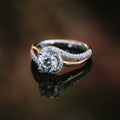Zirconia & Gold Ring