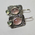 Inlaid Rose Crystal Earrings