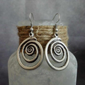 Rounded Spiral Earrings