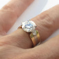 Crystal Gold Plated Ring