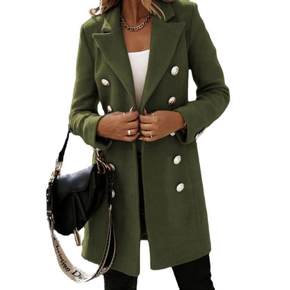 LM | Oversized long blazer with large buttons