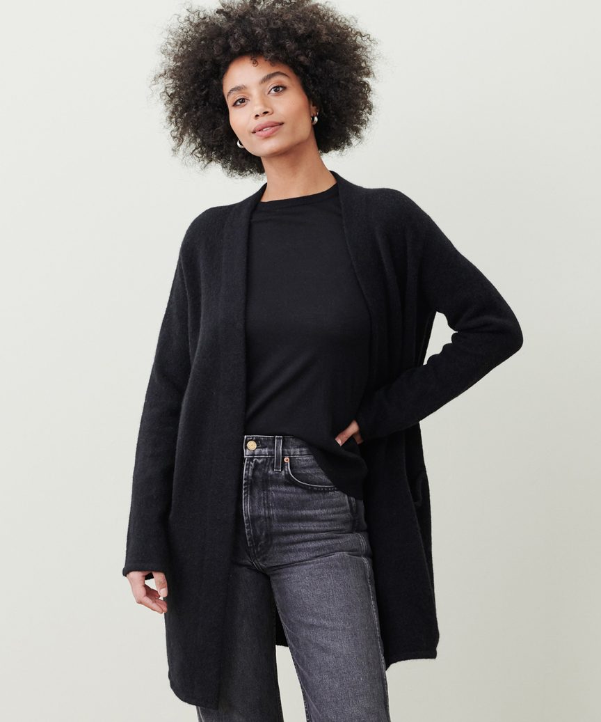 LM | Long jacket with patch pockets