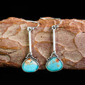 Earrings With Turquoise Stones