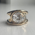 Gold Zirconia Ring