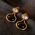 Black Golden Earrings