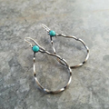 Drop Form Turquoise Earrings