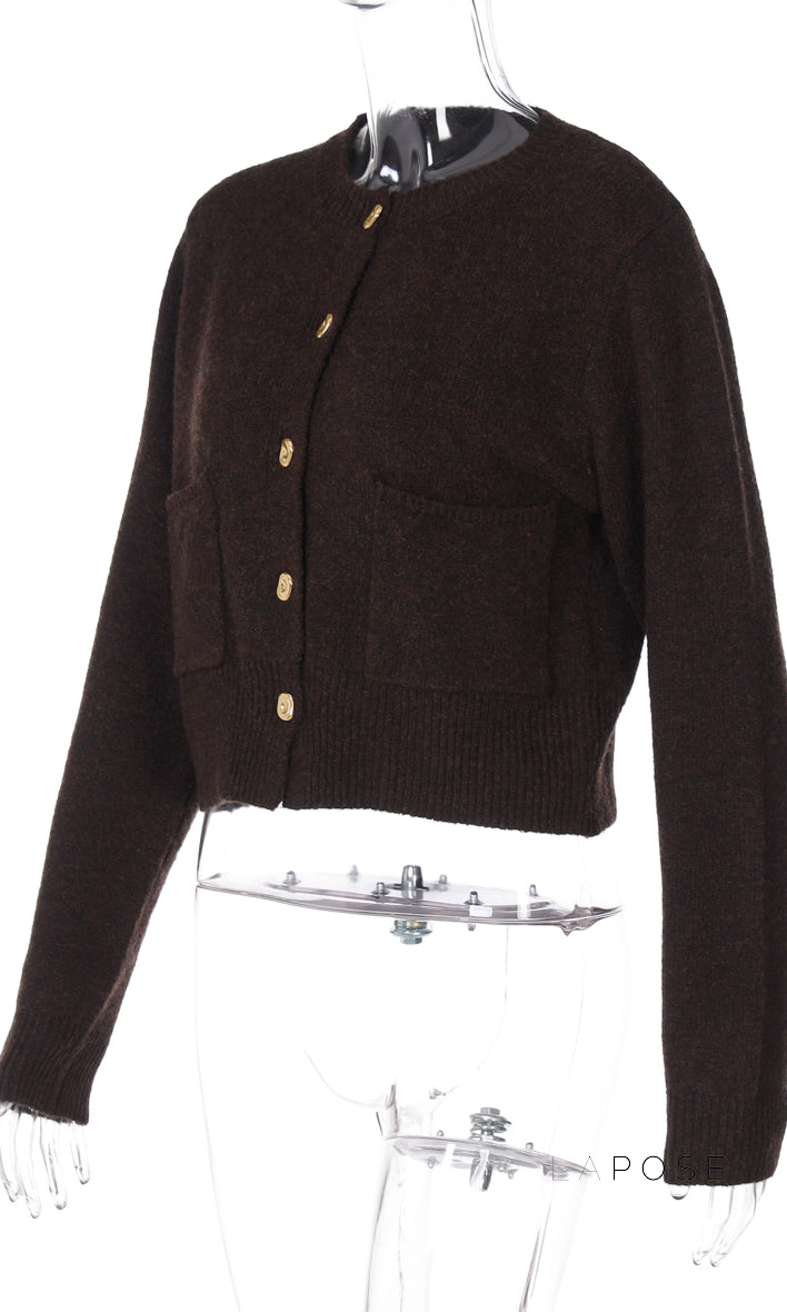 A Vintage Style Cardigan with Delicate Timeless Details