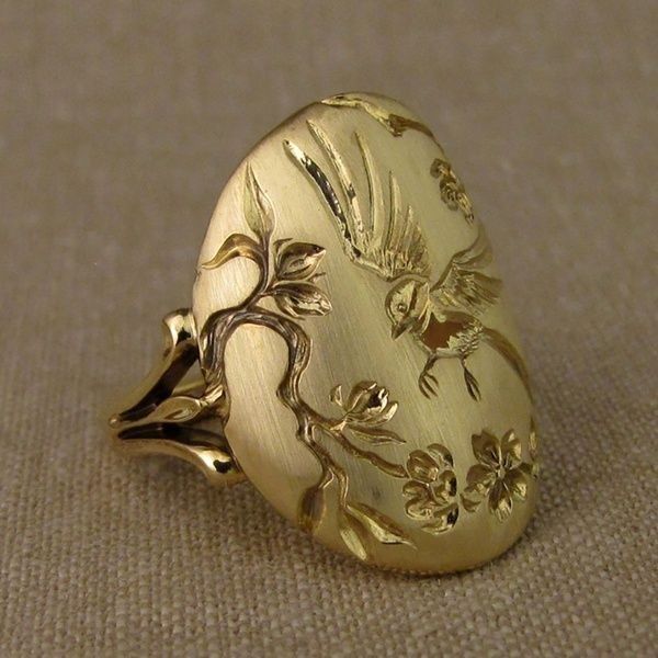 Nature Gold Ring