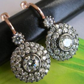 Crystal Roundad Glass Earrings