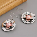Pink Pearl Earrings
