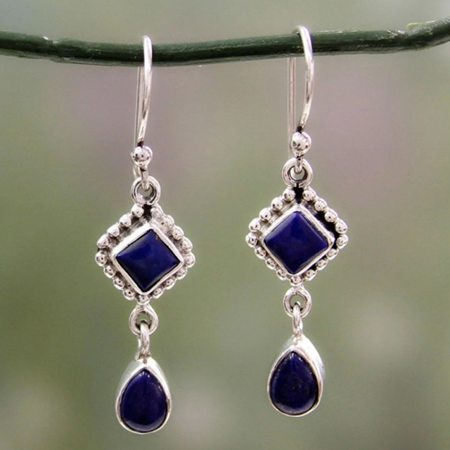 Blue Stone Earrings