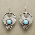 Rounded Blue Sky Earrings