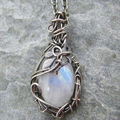 Moonstone Silver Necklace