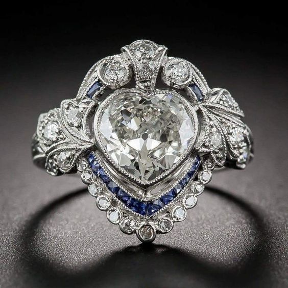Heart Glass Ring