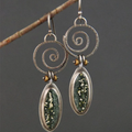 Green Stone Earrings
