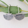 Silver Crest Earrings