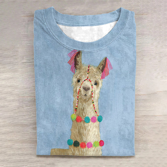 Comstylish Balloon Donkey Print Women'S T-Shirt