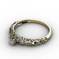 Golden Ivy Hollow Ring