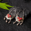 Red Stones Earrings
